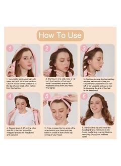 KHAJUL 4PCS Heatless Hair Curler, Natural Wave Heatless Curling Rod Headband, Upgraded Soft No Heat Hair Curlers to Sleep In, Overnight Heatless Curls for Women (Beige)  - Image 3