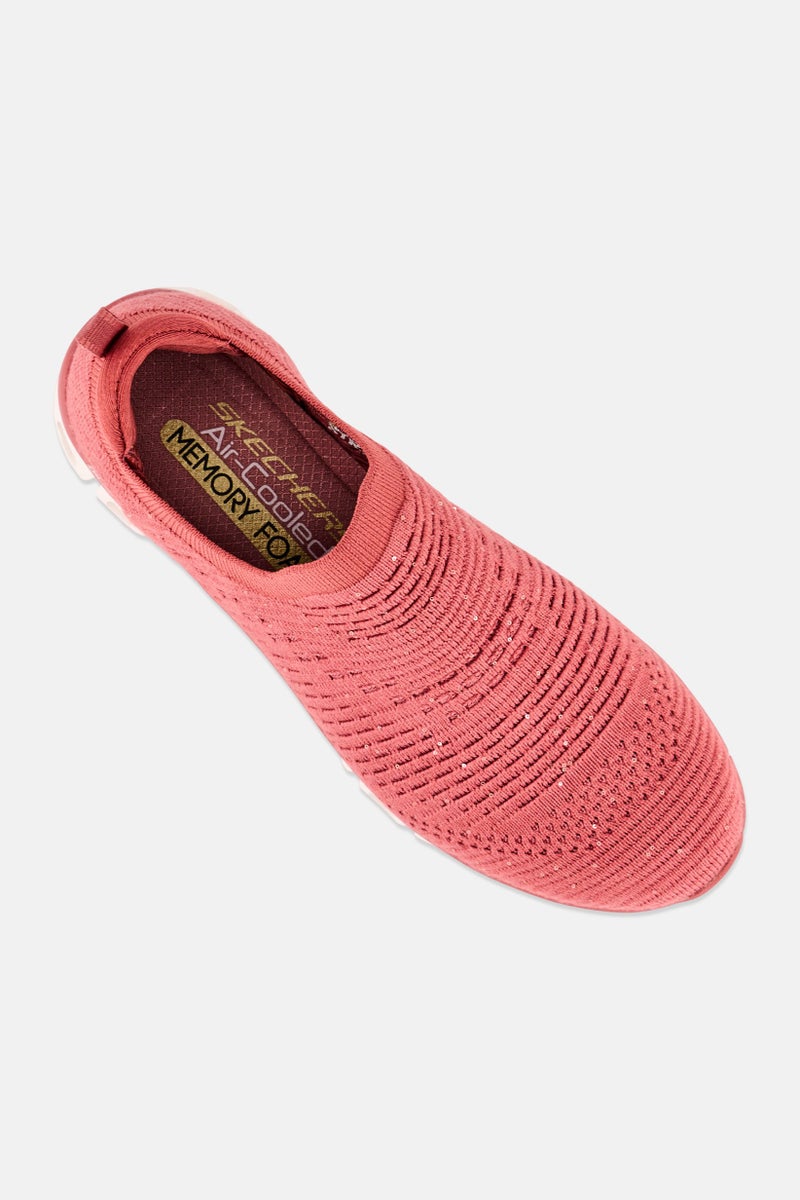 SKECHERS أحذية خارجية للنساء بتصميم لامع، وردي روز - Image 3