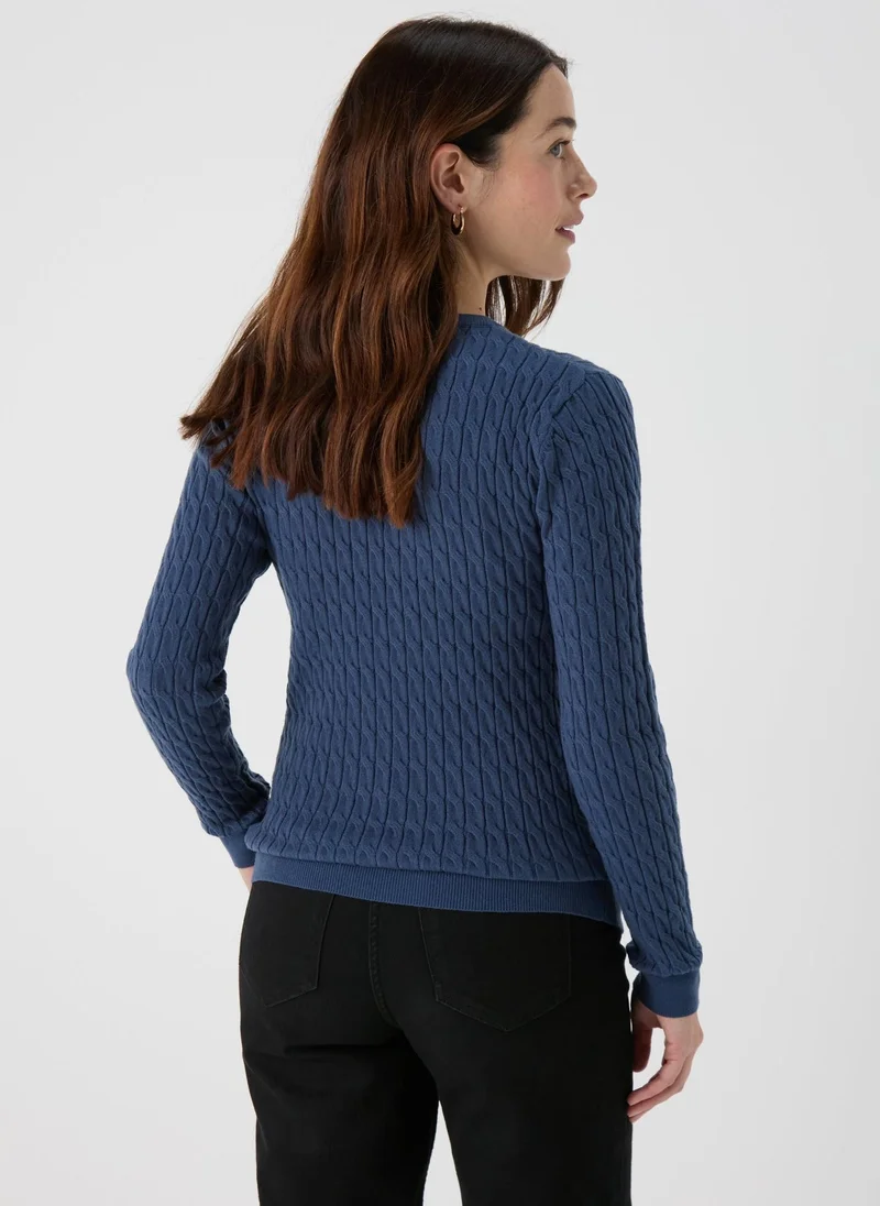 Matalan Blue Baby Cable Jumper