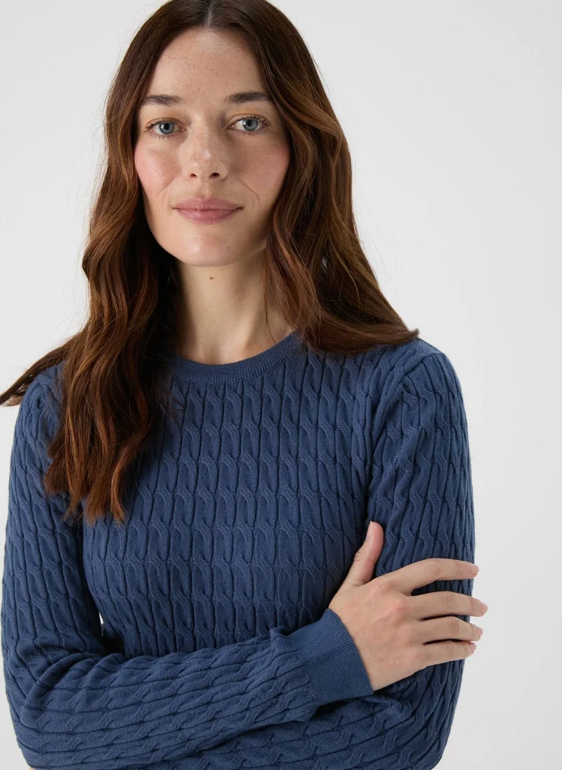 Matalan Blue Baby Cable Jumper