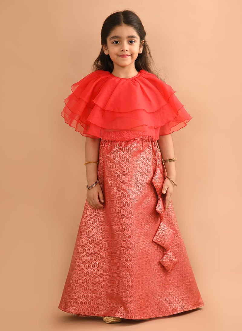 LILPICKS Frilled Lehenga Choli Set  - Image 2
