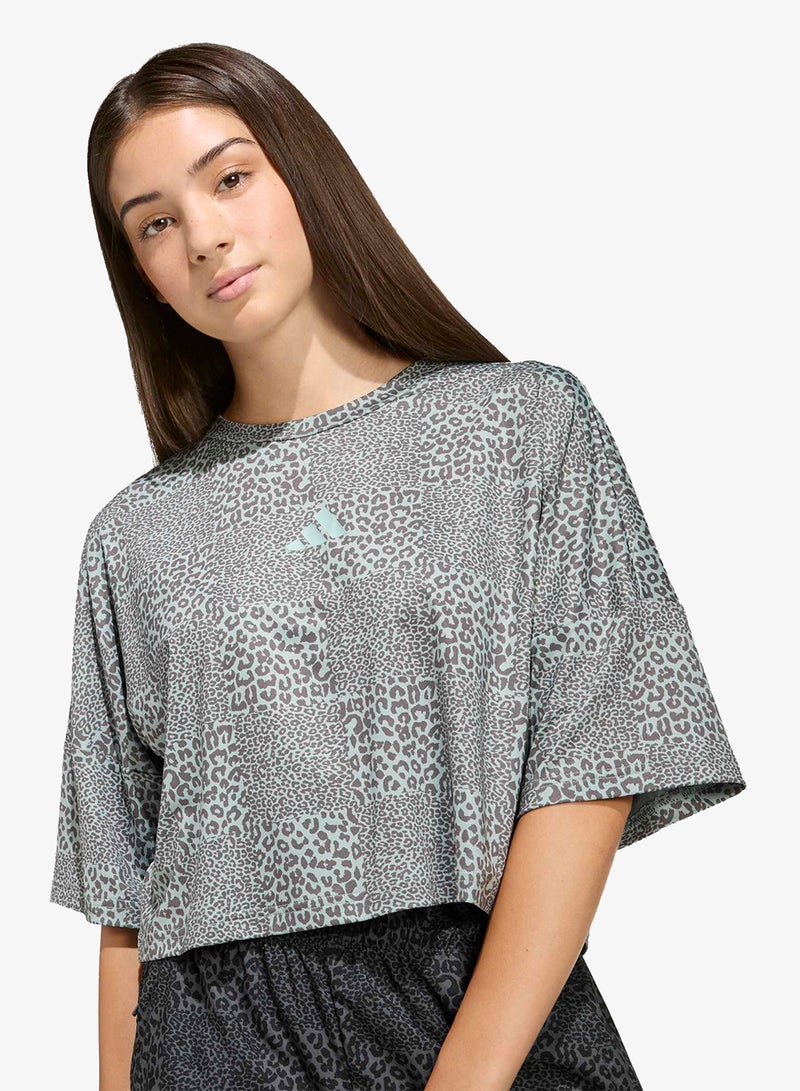 Adidas Youth Future Icons All Over Printed T-Shirt - Image 3