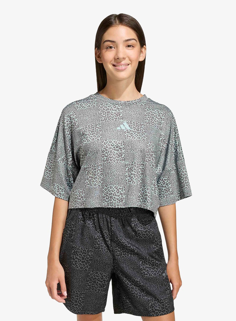 Adidas Youth Future Icons All Over Printed T-Shirt - Image 1