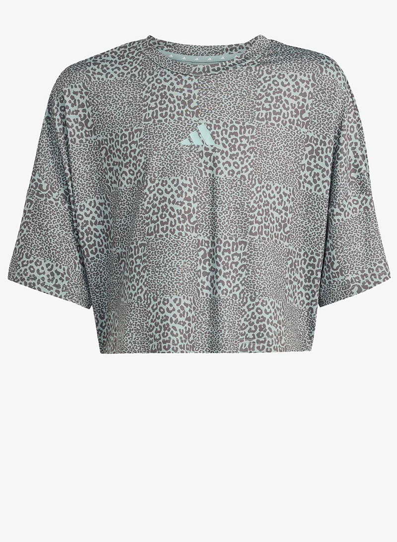 Adidas  Youth Future Icons All Over Printed T-Shirt for Women | Best Price UAE