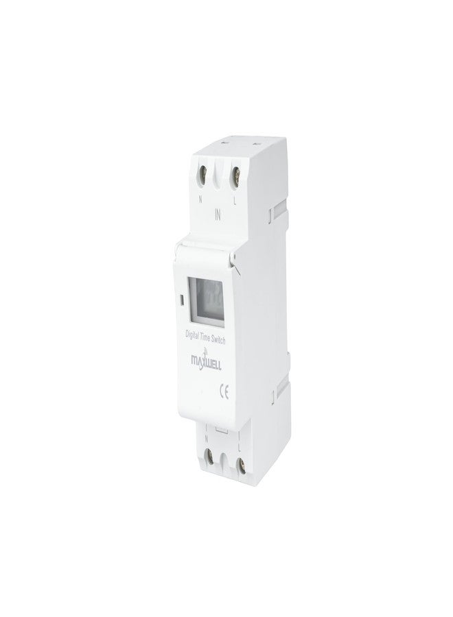Maxwell 240V AC 4 PIN Programmable Daily/Weekly Digital LCD Display Control Counter/Time Timer Relay Switch: DIN Rail Type (Warranty 12 Months) - Image 2