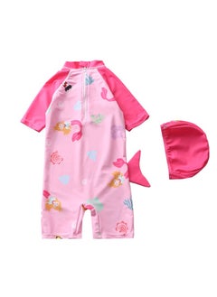 Y&D 2 piece children's swimsuit girl baby one piece surfing suit baby swimming pool girl swimsuit 110-120 cm  - Image 2