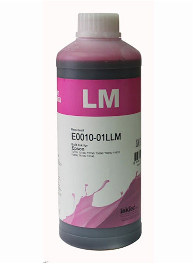 حبر InkTec Light Magenta لطابعات إبسون النافثة للحبر - عبوة إعادة تعبئة حبر طباعة عالية الجودة سعة 1 كجم للاستخدام المنزلي والمكتبي