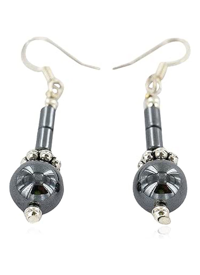 Generic Certified Silver Hooks Natural Native American Dangle Earrings  - Image 1