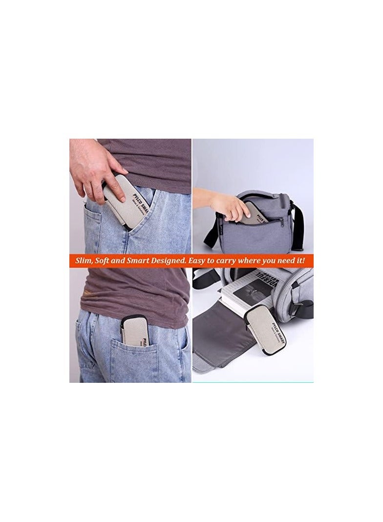 PYLCO SMART PYLCOSMART Case Wallet, Travel Tech Cord Organizer Small Soft Pouch Bag, Mini Portable USB Charging Cables Accessories Storage Pouch Bag - Image 5