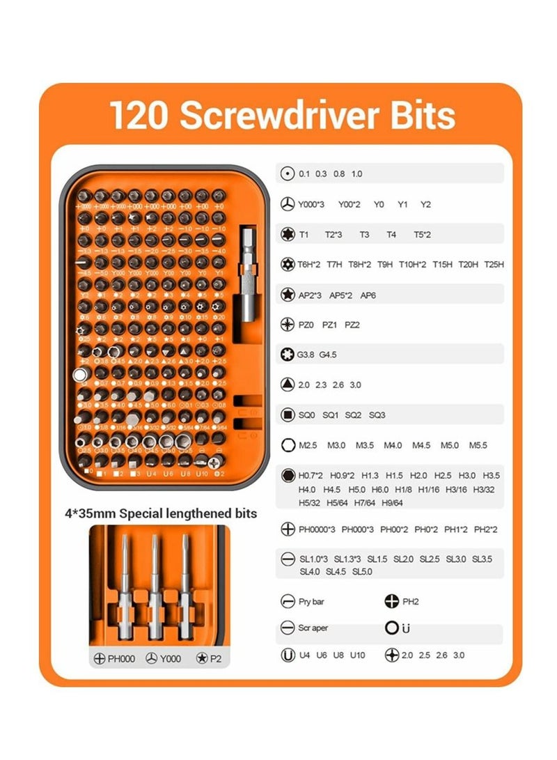 Cool Baby COOLBABY Precision Screwdriver Set New Version 130 in 1 Screwdriver Kit with 120 Screwdriver Bits  Repair Tool Kit With Magnetizer For Smart Phone  Household  - Image 3