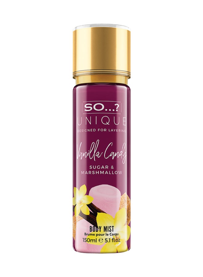 So..? So...? Unique Vanilla Candy Body Mist - Delightful Perfume for Women - Sweet, Fruity Vanilla Perfume with Peach and Rose - Gifts for Women - 5.1 oz - Image 1