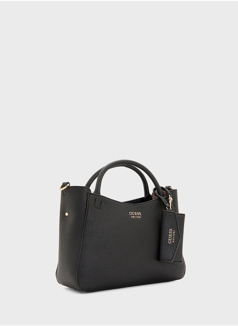 GUESS Brenton Small Girlfriend Satchel Bag  - Image 3