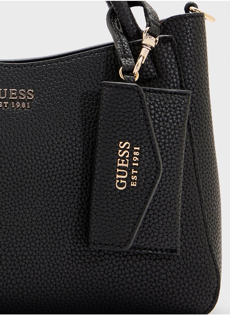 GUESS Brenton Small Girlfriend Satchel Bag  - Image 4