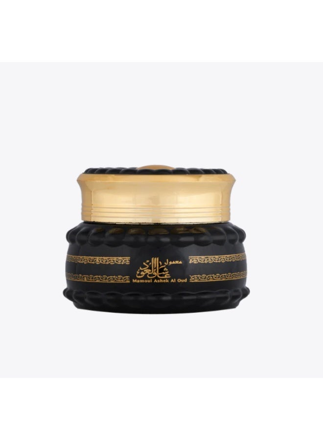 AL MAS Mamoul Incense Ashek Al Oud - 1 Jar x 60grams | Authentic Arabic Bakhoor Oud Wood Powder | Aroma Lasts All Day Long - Perfect for Prayers, Namaz, Ramadan & Eid Gifts, Ceremonies, Meditation & Room Perfuming Ashek Al Oud Mamoul 60grams - Image 2