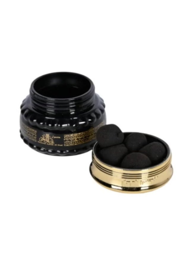 AL MAS Mamoul Incense Ashek Al Oud - 1 Jar x 60grams | Authentic Arabic Bakhoor Oud Wood Powder | Aroma Lasts All Day Long - Perfect for Prayers, Namaz, Ramadan & Eid Gifts, Ceremonies, Meditation & Room Perfuming Ashek Al Oud Mamoul 60grams - Image 1