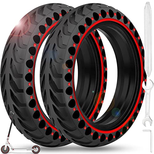 BANGTING 2PCS 8.5x2 inches Solid Tires for Electric Scooter, 8 1/2 x2 Tire for Gotrax GXL V2 / XR/APEX, 50/75-6.1 Tire Replacement for Xiaomi Pro 2 / M365 / 1S and All 8.5'' Scooter Tires - Image 1