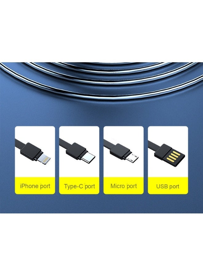 20000mAh Mini Portable Power Bank with Built-in Cable - High Capacity Charging Solution - Image 2