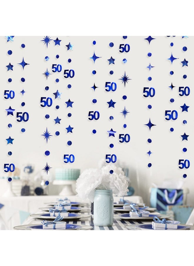 Navy Blue 50Th Birthday Decorations Number 50 Circle Dot Twinkle Star Garland Metallic Hanging Streamer Bunting Banner Backdrop For 50 Year Old Birthday Happy 50Th Anniversary Fiftieth Party Supplies - pzsku/Z390D4BAC20F63E36C2E4Z/45/_/1692166036/6cb2f89e-1caa-4665-baf5-ffce3ccdfee3