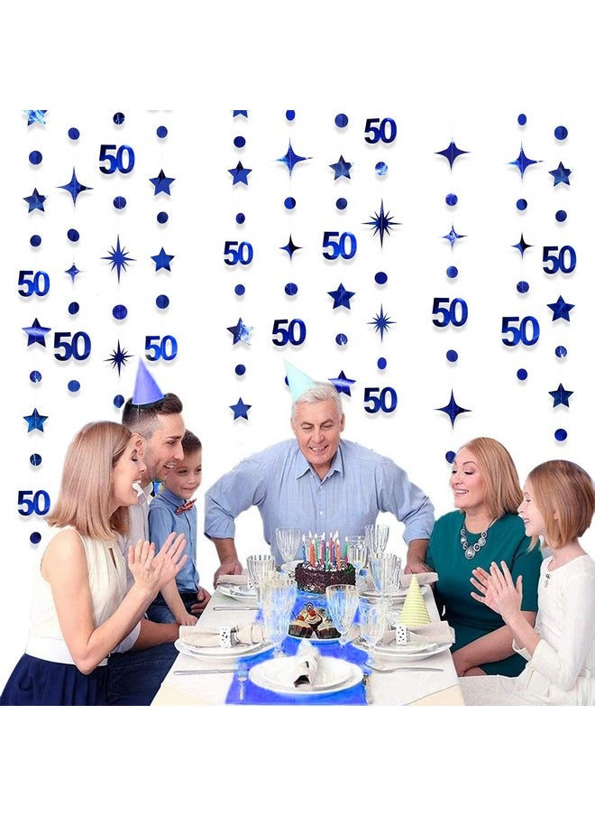 Navy Blue 50Th Birthday Decorations Number 50 Circle Dot Twinkle Star Garland Metallic Hanging Streamer Bunting Banner Backdrop For 50 Year Old Birthday Happy 50Th Anniversary Fiftieth Party Supplies - pzsku/Z390D4BAC20F63E36C2E4Z/45/_/1692166041/c652b696-14a3-468f-b427-a1b5c42e98ea