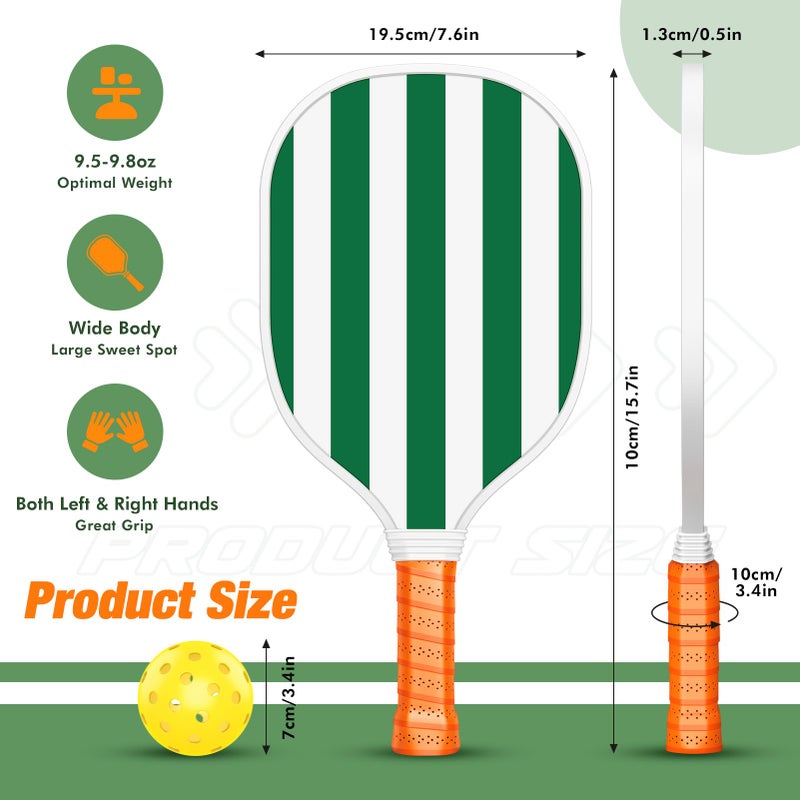 Sprypals Pickleball Paddles Set of 4,USAPA Approved Pickleball Set of 4 with 4 Balls & 1 Pickle ball Bag,Outdoor Pickle ball Racket with Ergonomic Cushion Grip for Beginner Pros Women Men Great Gifts for Adult - Image 4