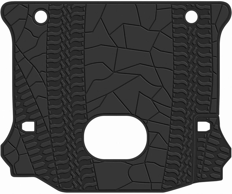 San Auto Custom Fit Cargo Liners for Jeep Wrangler Sahara Rubicon JL 2018-2019 JK 2014-2017 - Heavy Duty Rubber Trunk Mats - Image 1