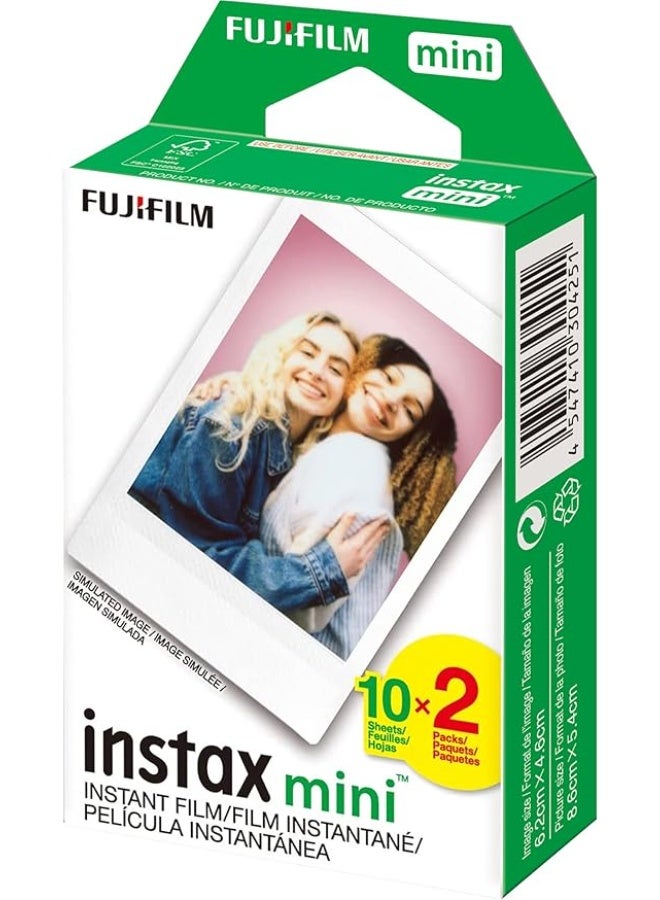 Fujifilm Instax Mini instant film, 5-pack film set including 50 sheets. - Image 1