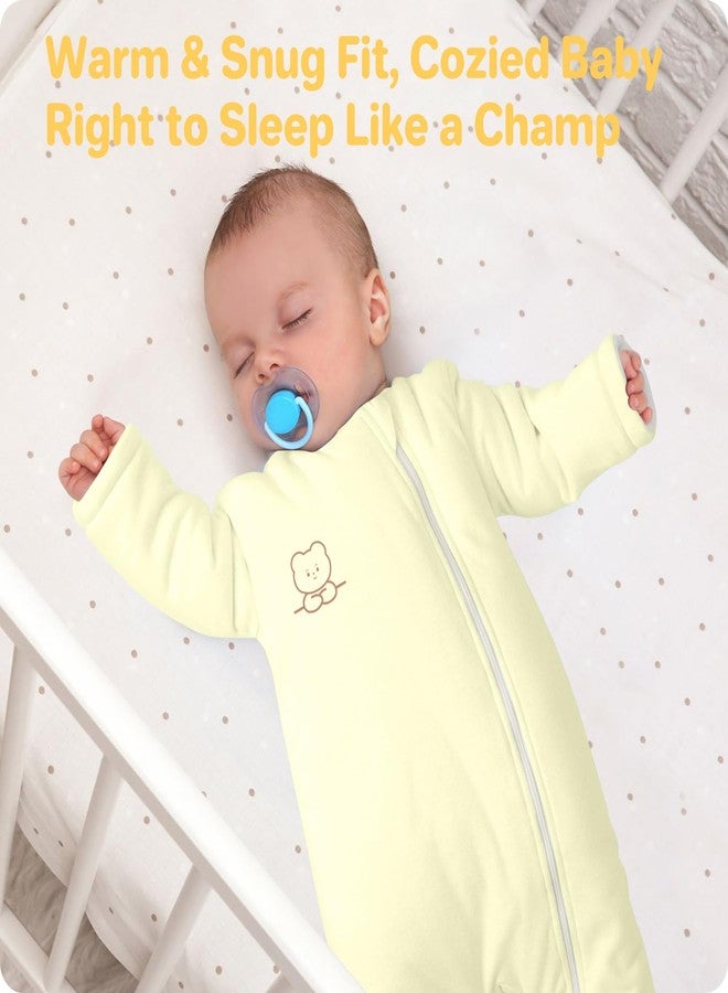 Knirose Baby Sleep Sack with Legs Winter 0-6 Months 2.5 Tog, Ultra Soft Cotton Wearable Blanket Sleeping Bag Sack Easy Diaper Changing, Transitional Sleep Bags Unisex Newborn Infant Babies Toddlers Girls Boys - Image 2