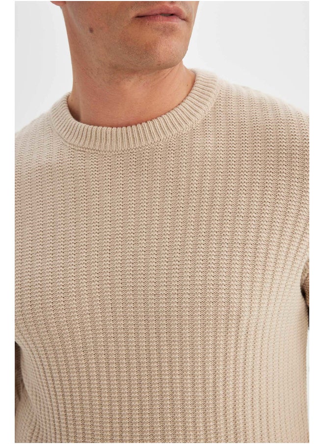 DeFacto Man Tricot Standart Fit Crew Neck Long Sleeve Pullover  - Image 5
