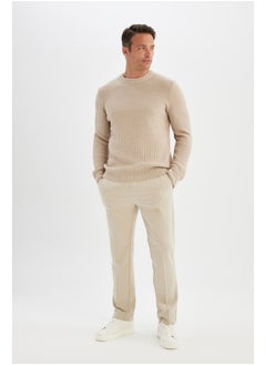 DeFacto Man Tricot Standart Fit Crew Neck Long Sleeve Pullover  - Image 3