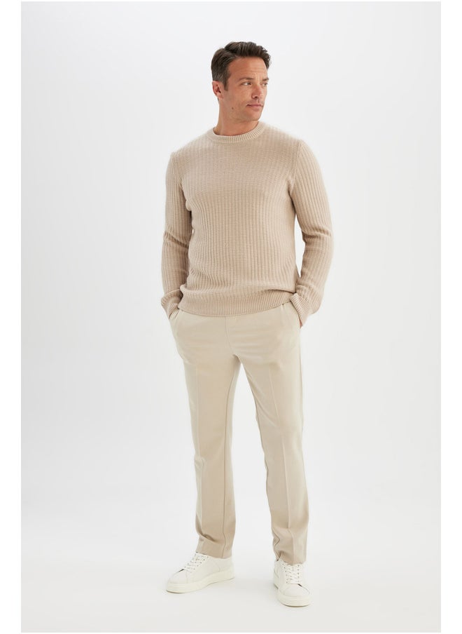 DeFacto Man Tricot Standart Fit Crew Neck Long Sleeve Pullover  - Image 3