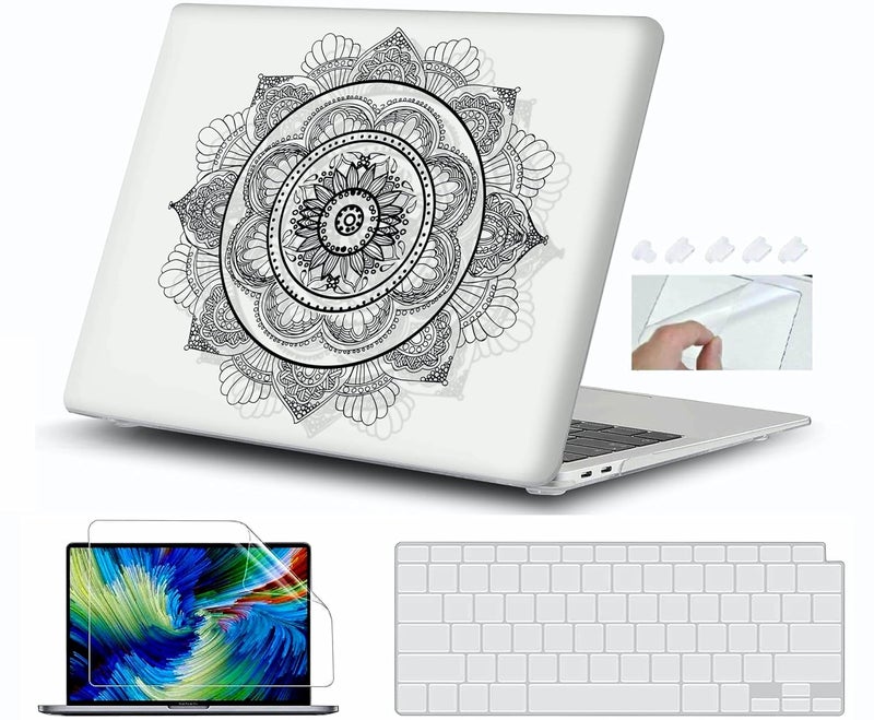 GIOIA BAZAAR Case for MacBook Air 15 inch 2023 2024 Release M3 A3114 M2 A2941 Liquid Retina Display Chip Crystal Clear Case with Liquid Retina Display, Plastic Hard Shell, (Design26) - Image 1