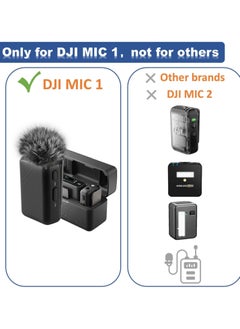General 4 PCS DJI MIC Wireless Lavalier Microphone for Windshield/Pop Filter - Furry microphone cover for wind and ambient noise reduction  - Image 5