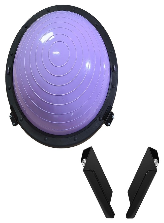 OMMUU Balance Ball Holder Wall mount,Half Exercise Ball Storage Bracket for Strength Fitness Ball,Yoga Stability Ball Rack Organizer for Home Gym Workouts - Image 1