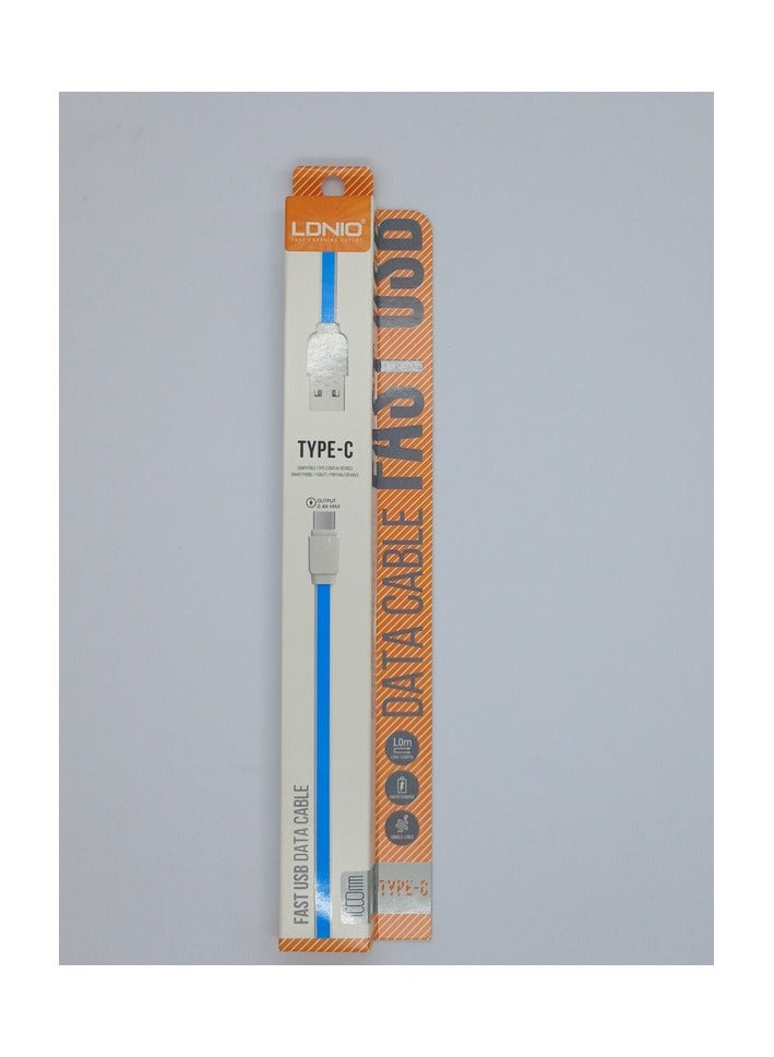 لدنيو كابل شاحن وناقل للبيانات اندرويد من نوع USB-C - Image 2