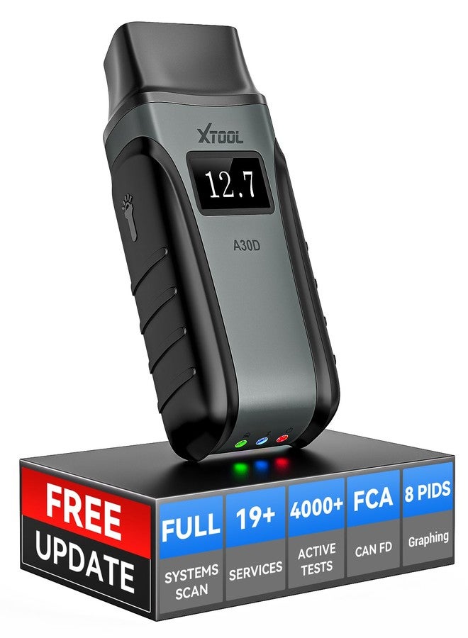 Xtool Wireless OBD2 Scanner, Anyscan A30D Bidirectional Scan Tool, Lifetime Update, Full Systems Car Scanner, 14 Services, ABS Bleed, Injector Coding, Oil EPB BMS SAS TPMS Reset, for iPhone & Android - Image 1
