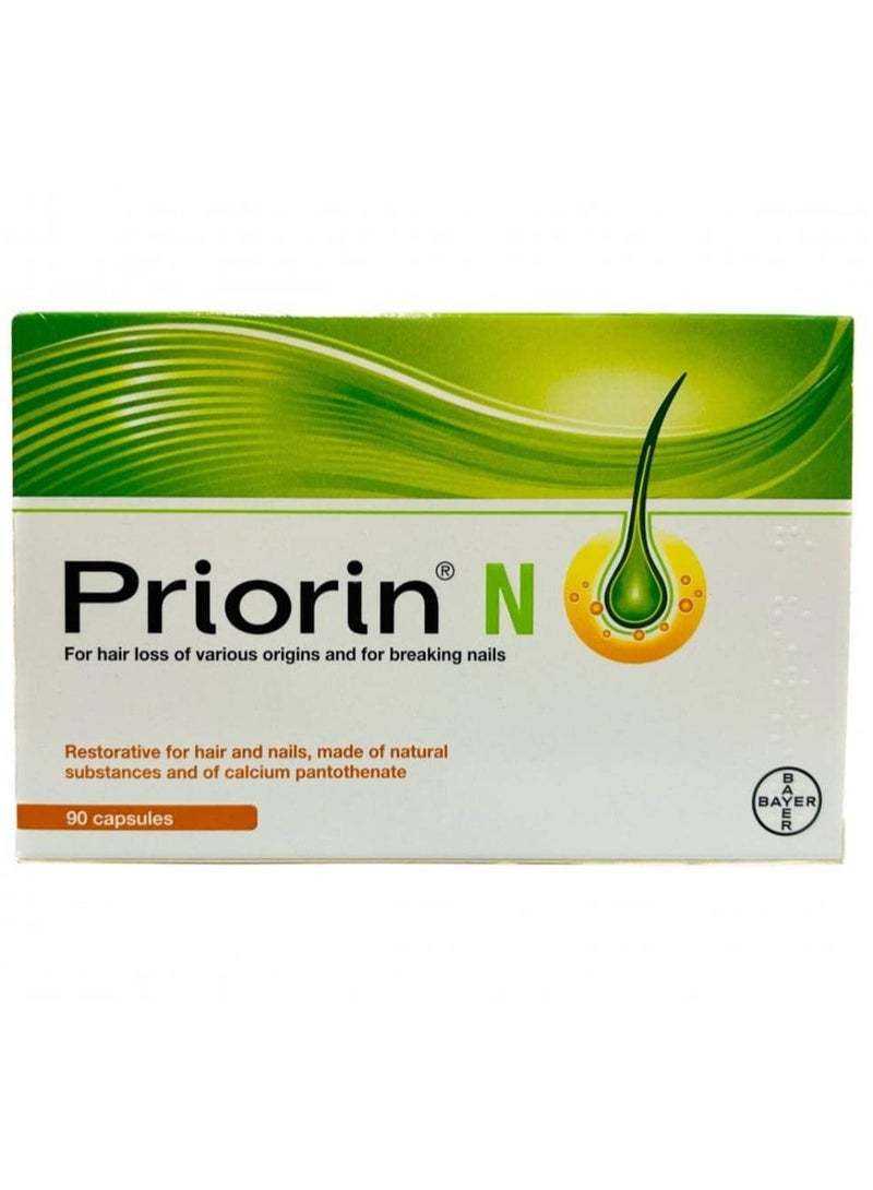 BAYER Priorin N Capsules for Hair Growth 90 Capsules