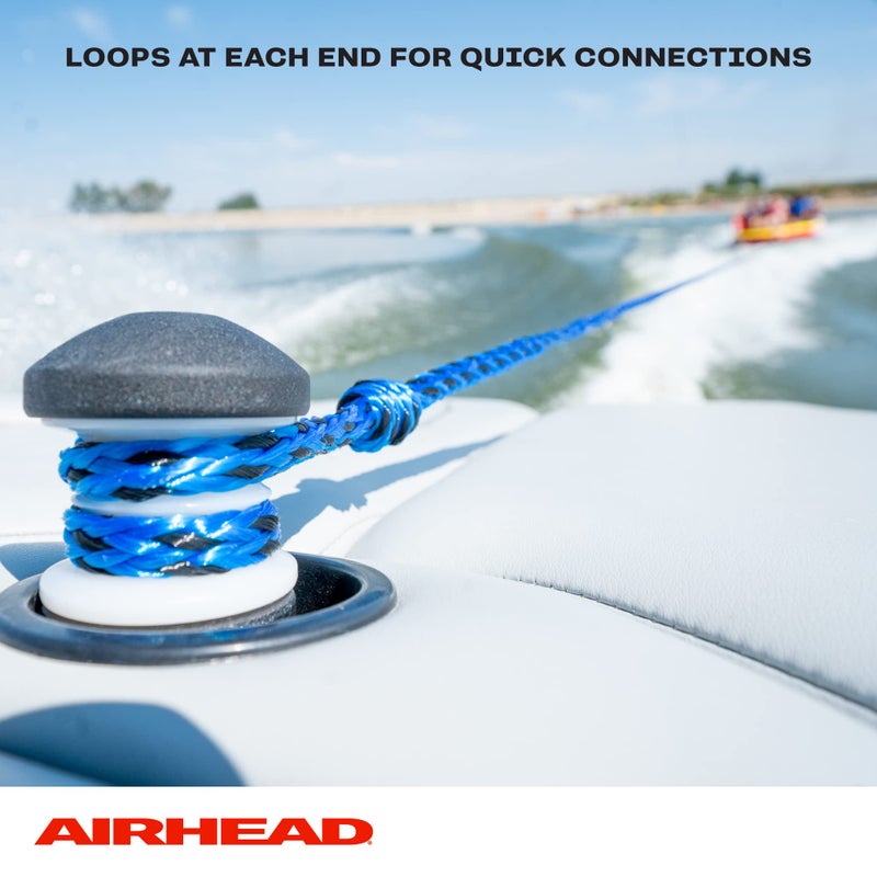 Kwik Tek Airhead Tow Rope for 1-3 Rider Towable Tubes, 1 Section, 60-Feet - Image 3