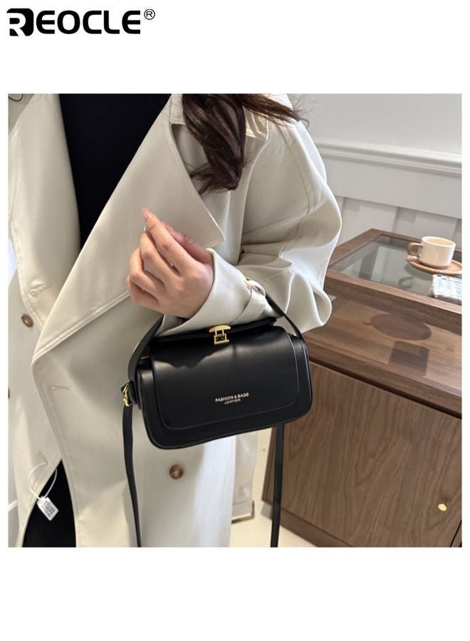 REOCLE Women's Fashion Square Crossbody Bag with Premium Texture and Compact Structured Design  Mini Luxury Purse with Adjustable Leather Strap for Daily Elegant Occasions - Image 4