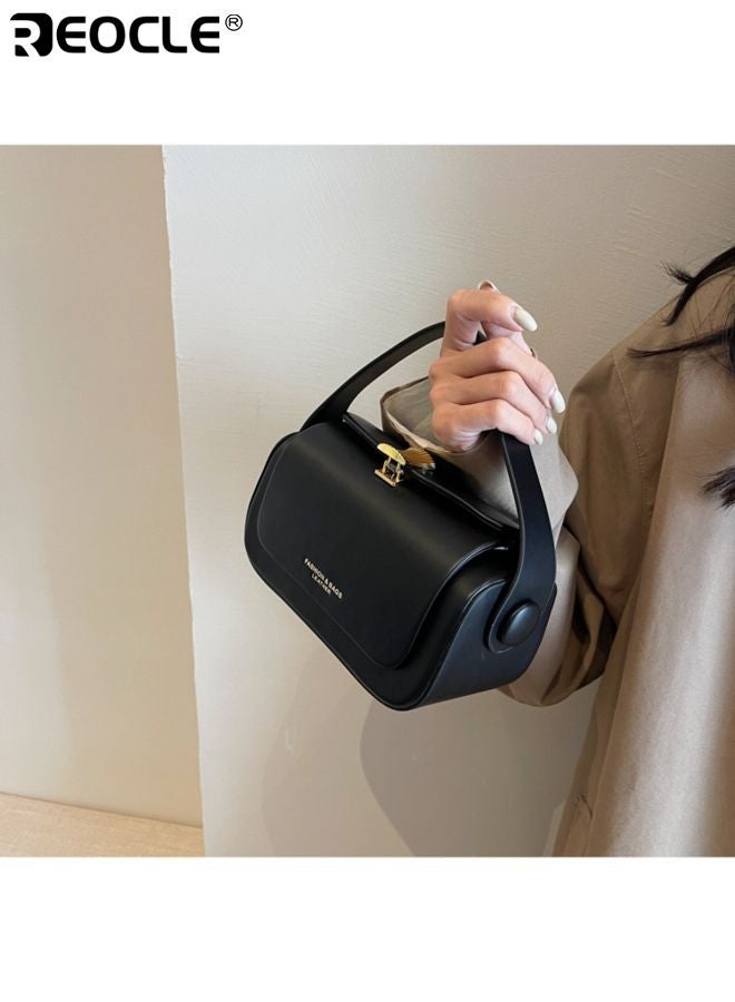 REOCLE Women's Fashion Square Crossbody Bag with Premium Texture and Compact Structured Design  Mini Luxury Purse with Adjustable Leather Strap for Daily Elegant Occasions - Image 5