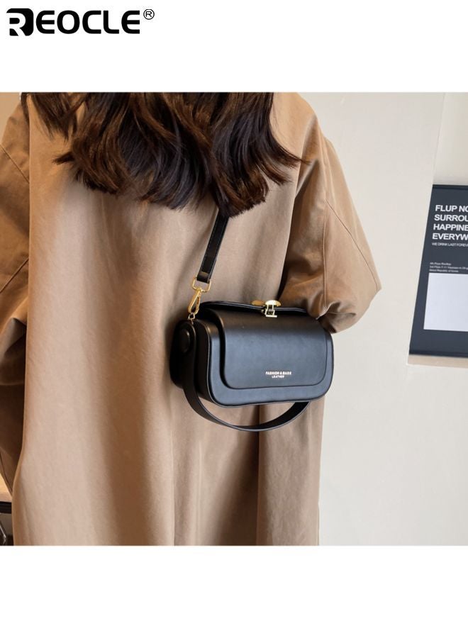 REOCLE Women's Fashion Square Crossbody Bag with Premium Texture and Compact Structured Design  Mini Luxury Purse with Adjustable Leather Strap for Daily Elegant Occasions - Image 3