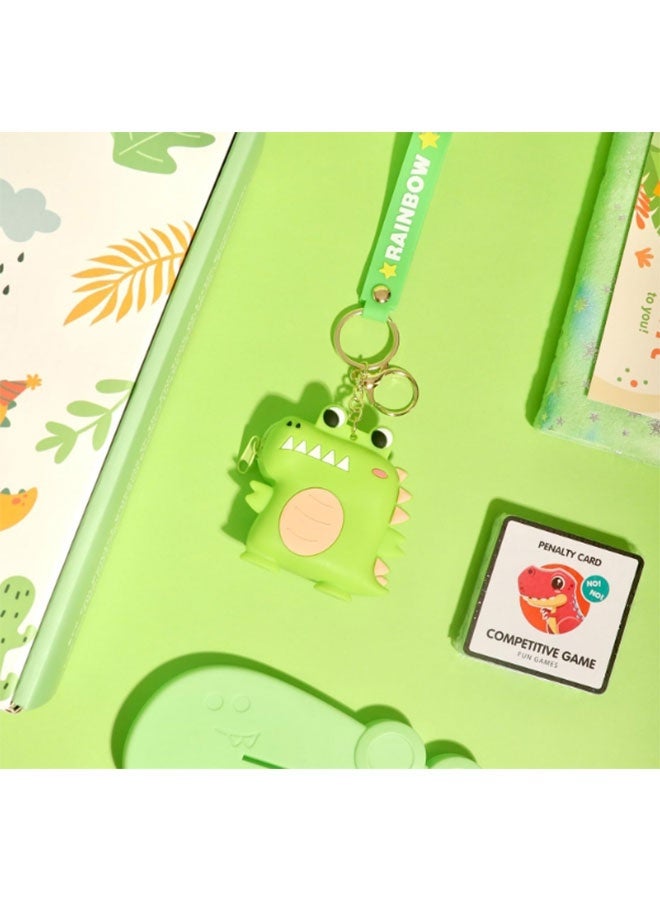 Dinosaur Gift Set for Children with Dinosaurs Blanket Backpack Eye Mask Tumbler and Toys for Kids Age 3-10（Green） - Image 5