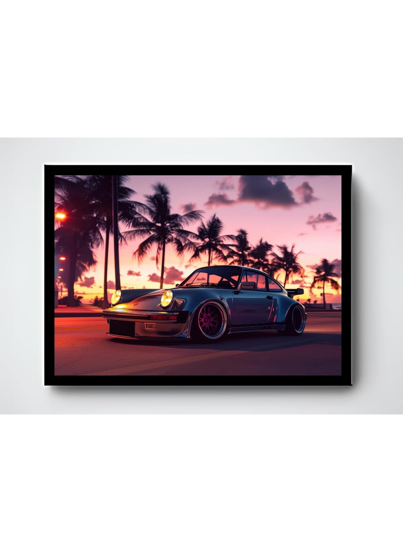 Master Flame Master Flame Luxury Sports Cars in Exotic Locations Aesthetic Wall Art Poster for Living Room Home Wall Decor FrameFrameless Sports Cars LSC A3 FRAMED 