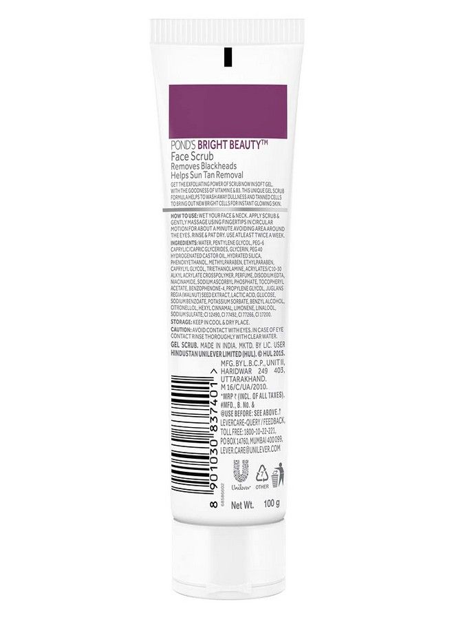 Pond's Pond's Bright Beauty Sun Dullness Removal Daily Facial Scrub 100 g  - Image 2