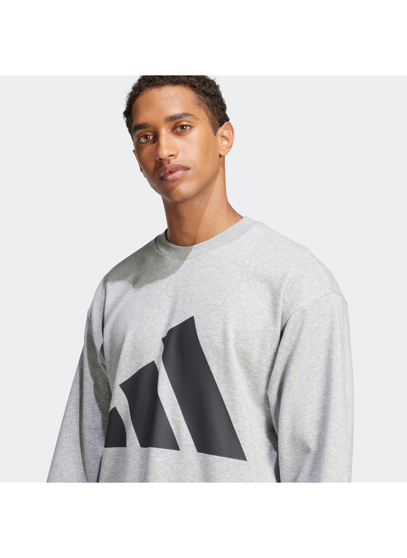 Adidas Essentials Big Logo French Terry Sweatshirt  - Image 3