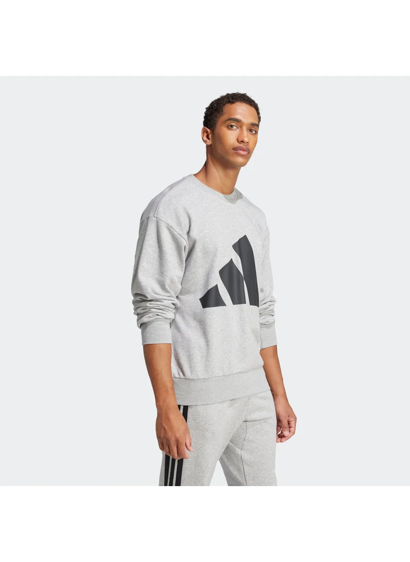 adidas سويت شيرت بشعار كبير من French Terry Essentials