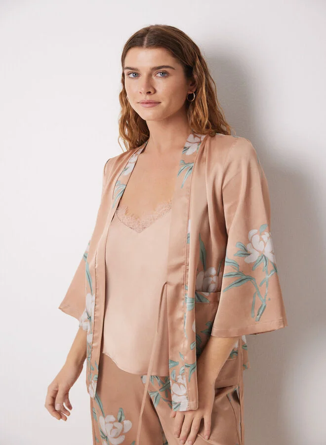 women'secret Nude 3-Piece Pyjamas Set