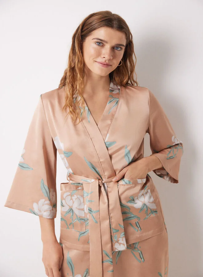 women'secret Nude 3-Piece Pyjamas Set