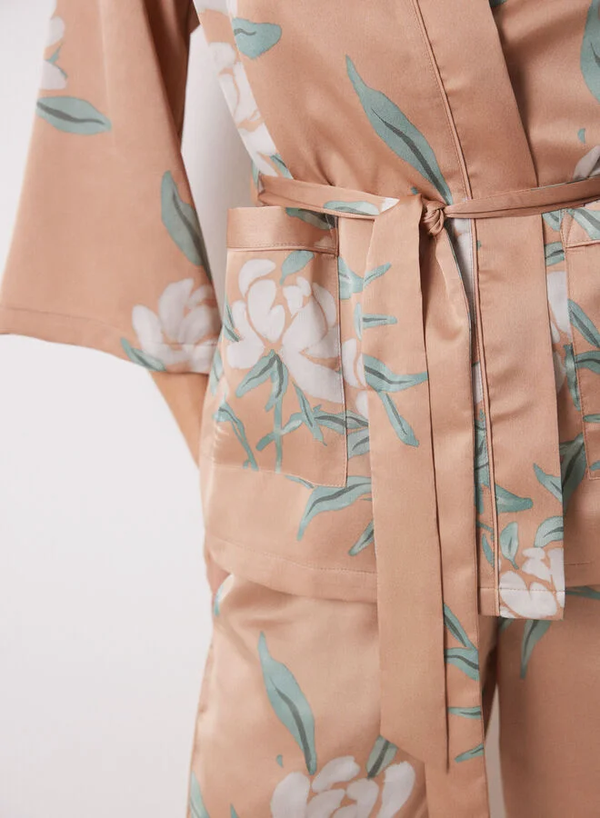 women'secret Nude 3-Piece Pyjamas Set