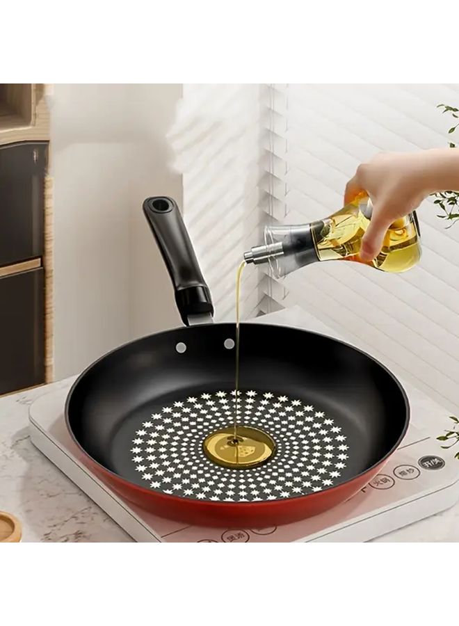 10.24 Inch Frying Pan With Lid Compatible With Induction Gas And Electric Stoves For Healthy Cooking With Less Smoke - Image 1