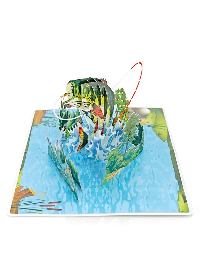 CUT POPUP.COM Cutpopup Fishing Birthday Card Pop Up, Fathers Day, 3D Popup Greeting Card, Birthday Card For Men, Husband, Dad, Granpa, Stepfather, Son (Fishing) - Image 5